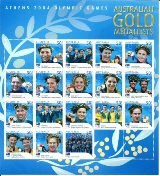 Francobolli australiani parigi 2024 Francobolli australia Parigi 2024