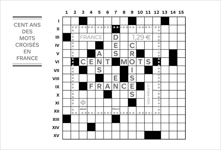 CRUCIVERBA SU FRANCOBOLLO