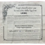 Confezione 9 fogli a 6 tasche LIEBIG dalla serie 1834 alla 1841.