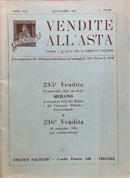 VENDITE PALMIERI Merano 1950 1950