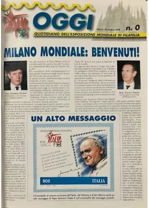 OGGI 1998 - annata quotidiano expo mondiale filatelia