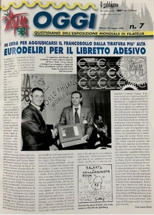 OGGI 1998 – 11 numeri rilegati quotidiano expo mondiale filatelia OGGI 1998 - 11 numeri rilegati quotidiano expo mondiale filatelia - immagine 8