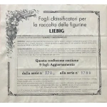 Confezione 9 fogli a 6 tasche LIEBIG serie dalla 1780 alla 1788