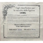 Confezione 9 fogli a 6 tasche LIEBIG serie dalla 1860 alla 1868
