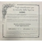 Confezione 9 fogli a 6 tasche LIEBIG serie dalla 1825 alla 1833