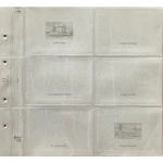 Confezione 9 fogli a 6 tasche LIEBIG serie dalla 1780 alla 1788