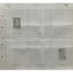 Confezione 9 fogli a 6 tasche LIEBIG serie dalla 1860 alla 1868