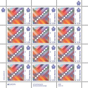 Europa 70 anni sheet
