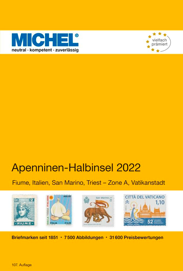 Michel – APENNINEN-HALBINSEL 2022 VOL. 5 APENNINEN-HALBINSEL-2022-VOL.-5
