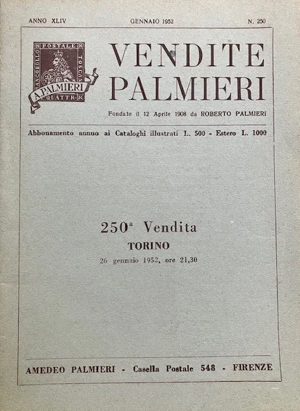 VENDITE PALMIERI Torino 1952 1952